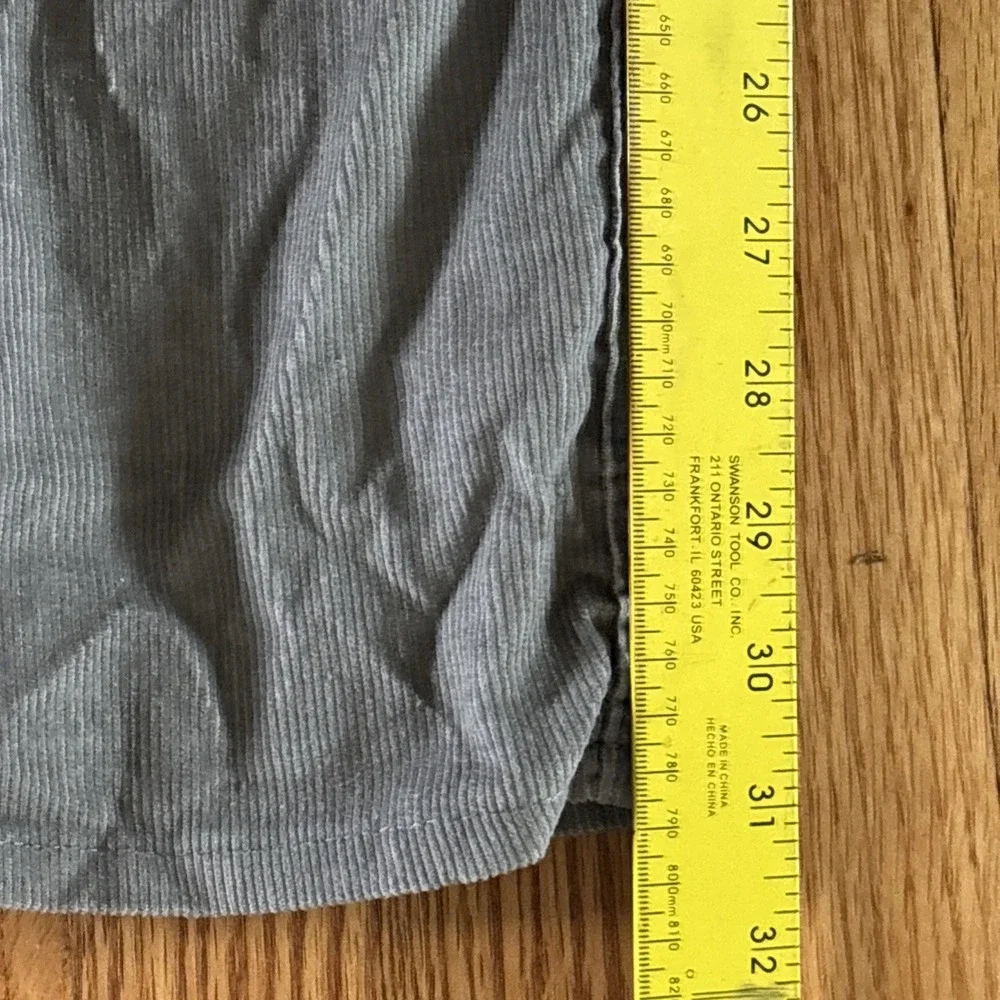 Vintage 70's Levi's Corduroy Pants Men's 28x32 White Tab‎ Rare Grey